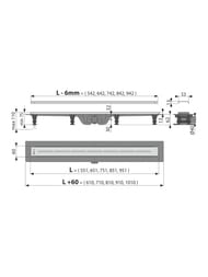 !   Alcaplast APZ18-650M   L=650 H=75 .,  .