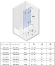    RIHO VZ SCANDIC NXT X109V (850x1500) ,  G001152120