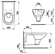   Laufen PRO LIBERTY 820954 (360700400)   