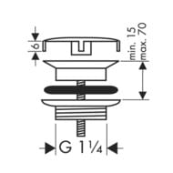 Hansgrohe      1 1/4" 50001140  