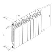   ROYAL THERMO Revolution Bimetall 500 (56480080) 1600, 10 ,