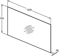  Ideal Standard MIRROR&LIGHT (1200700)  4- ,  T3338BH