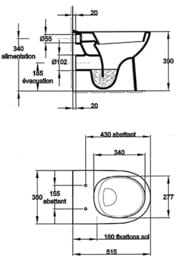 !  Jacob Delafon OVE Vario E1584-00  555355390  - 