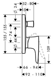  Hansgrohe PuraVida 15445400  /, , , /