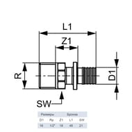  TECEflex  161/2"  , , .705601