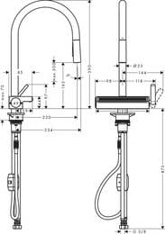  Hansgrohe Aquno Select M81   170   3jet  73837800