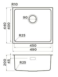  Omoikiri TADZAVA 49-B (490440200)  ,  4993075