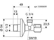   Schell Comfort 1/2"-3/4"    /  . 33000699