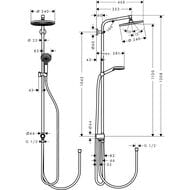   Hansgrohe Crometta S 240 1jet Showerpipe Reno 27270000  ,  , 