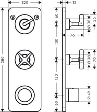  Axor Citterio E 36703000  , ,  2 , 