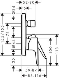  Hansgrohe Talis E 71745000  /, , , 