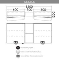   Burgbad Badu 1500665310 LED4, 2 ., , / SFUE150F3966T0012G0198