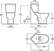    Jacob Delafon ODEON UP 18557+E4741 ,  , 