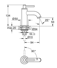  Grohe Atrio 20021AL3   , XS-Size,  