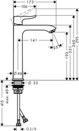  Hansgrohe Metris 31185000      , 