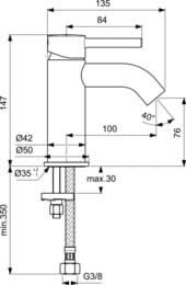 Ideal Standard CERALINE    BC268AA ,  76