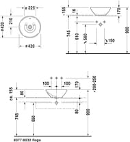  DURAVIT BACINO 420420170    , ,  0325420000