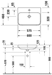  DURAVIT HAPPY D.2 PLUS 600460   WG,   23606013001