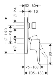  Hansgrohe Metris 31487000  /,  ,   