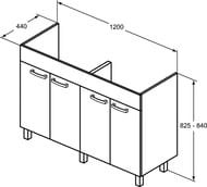    Ideal Standard TEMPO (1200825440) ,  E0538OS