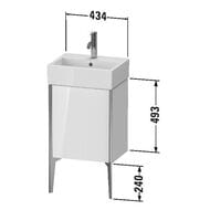   Duravit XViu 434493334  ,  / XV4531LB122