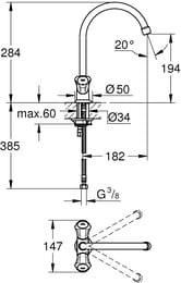  Grohe Costa L 31831001  , ,   182 