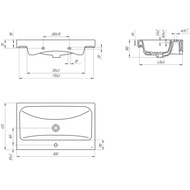   Cersanit MODUO 800455  1 ,  S-UM-MOD80/1