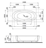  LAUFEN ILBAGNOALESSI ONE 244970 (20301020575) , -, LED, 