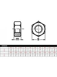   DIN 934 Zn M16 (4 .) , .050140