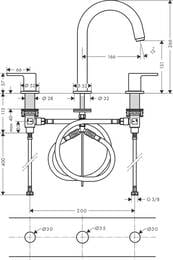    Hansgrohe Vernis Shape 71563670  3 ,   , .