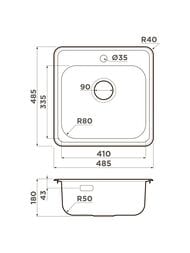  Omoikiri NOTORO 48-IN (485485180) , -,   4997436