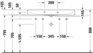  Duravit DuraSquare 1000470 2   ,   2353100043