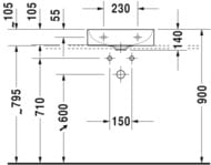  Duravit DuraSquare 450350 .,   ,   0732450071