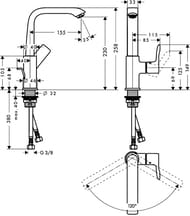  Hansgrohe Metris 31087000      ,  