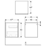   Geberit Acanto (450x520x476) ,  , 1  500.618.JK.2