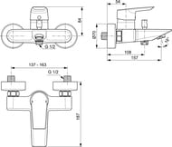 Ideal Standard TESI   / A6583AA   157 ,  40 , 