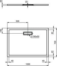 Ideal Standard   ULTRAFLAT 1000x700x25  ,   T4475V3