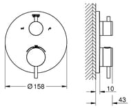  Grohe Atrio 24138DC3     2 ,  , 