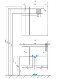    AQUATON  742x460x550 , 2 .,1 ., /  1A252601BN01