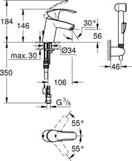  Grohe EuroSmart 23124002  , ,   , . , 