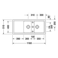   Duravit Cassia 1160510225, , 1,5 , ,  7513111900