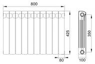   Rifar Monolit Ventil MVL 350   , 10 , 50, 1380 