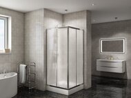   BelBagno DUE-A-2-90-P-Cr (900x900x1900)  / 