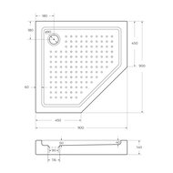    CEZARES (900900150) ,   TRAY-A-P-90-15-W0