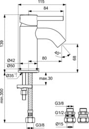    BC185AA Ideal Standard CERALINE ,   68, 