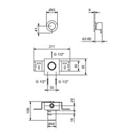    Fantini Fontane Bianche , .  Matt Gun Metal 47P5P063B