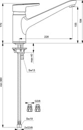 Ideal Standard CONNECT BLUE    B9931AA  