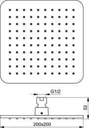 Ideal Standard IDEALRAIN CUBE   200,  B0024AA