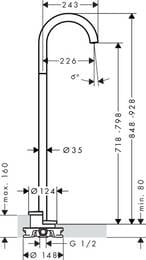  Axor Uno 38412000   ,  226 , 