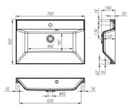   BelBagno (700450140)  ,  BB700/450-LV-MR-AST